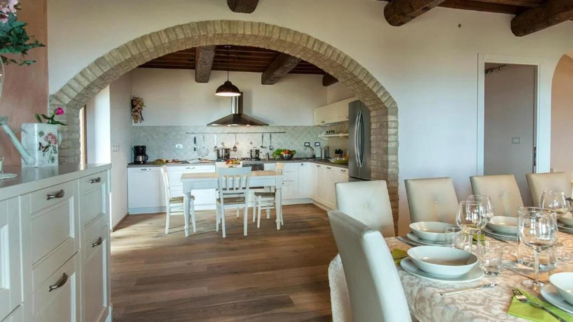 Ferienwohnung Casale Con Vista Colline Volterra Exterior foto